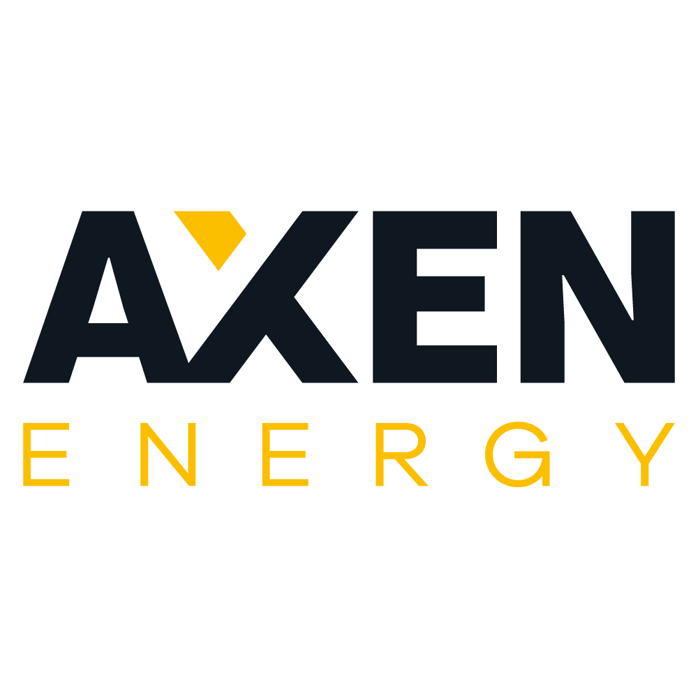 logotipo de axen technology es una unidad de negocio encargada del desarrollo e implementación de tecnología en general.